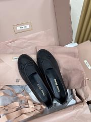 Miumiu Elan Nappa Leather Ballerinas Black - 3