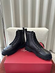 Roger Vivier Viv Rangers Truck Booties In Leather Black  - 5