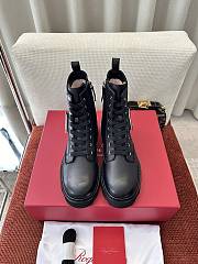 Roger Vivier Viv Rangers Truck Booties In Leather Black  - 2