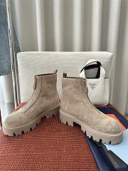 Prada Beige Brushed Suede Booties 50mm - 2