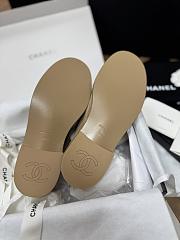 Chanel Moccasins Suede Kidskin Beige - 5