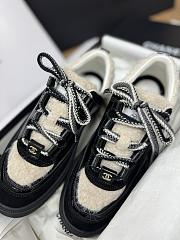Chanel Sneakers Shearling Suede Calfskin & Calfskin Black - 3