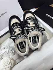 Chanel Sneakers Shearling Suede Calfskin & Calfskin Black - 2