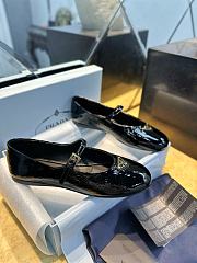 Prada Naplak Patent Leather Ballerinas Black - 4
