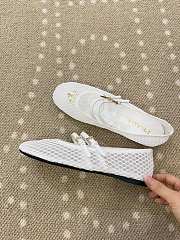 Prada Mesh Fabric Ballerinas White 1F915N - 4