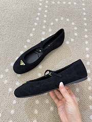 Prada Suede Ballerinas Black 1F793N - 5