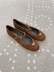 Prada Suede Ballerinas Brown 1F793N - 2