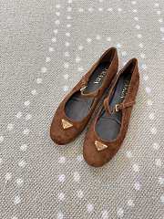 Prada Suede Ballerinas Brown 1F793N - 3