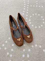 Prada Suede Ballerinas Brown 1F793N - 5