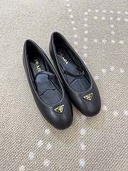 Prada Nappa Leather Ballerinas Black 1F793N - 2
