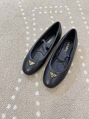 Prada Nappa Leather Ballerinas Black 1F793N - 6
