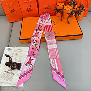Hermes Twilly Couvertures Nouvelles Pink - 5x86cm - 6