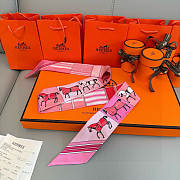 Hermes Twilly Couvertures Nouvelles Pink - 5x86cm - 5