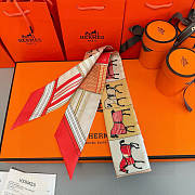 Hermes Twilly Couvertures Nouvelles Orange - 5x86cm - 3