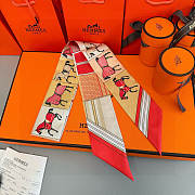 Hermes Twilly Couvertures Nouvelles Orange - 5x86cm - 5