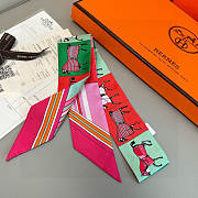 Hermes Twilly Couvertures Nouvelles Hot Pink - 5x86cm - 2