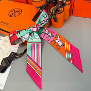 Hermes Twilly Couvertures Nouvelles Hot Pink - 5x86cm - 4