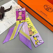 Hermes Twilly Couvertures Nouvelles Purple - 5x86cm - 3
