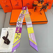 Hermes Twilly Couvertures Nouvelles Purple - 5x86cm - 4