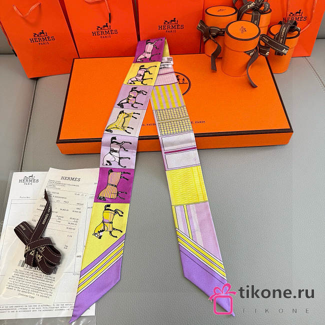 Hermes Twilly Couvertures Nouvelles Purple - 5x86cm - 1