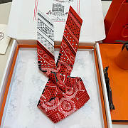 Hermes Eperon d'Or Bandana Twilly Orange - 5x86cm - 6