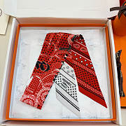 Hermes Eperon d'Or Bandana Twilly Orange - 5x86cm - 5