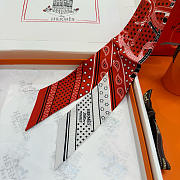 Hermes Eperon d'Or Bandana Twilly Orange - 5x86cm - 3