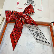 Hermes Eperon d'Or Bandana Twilly Orange - 5x86cm - 2