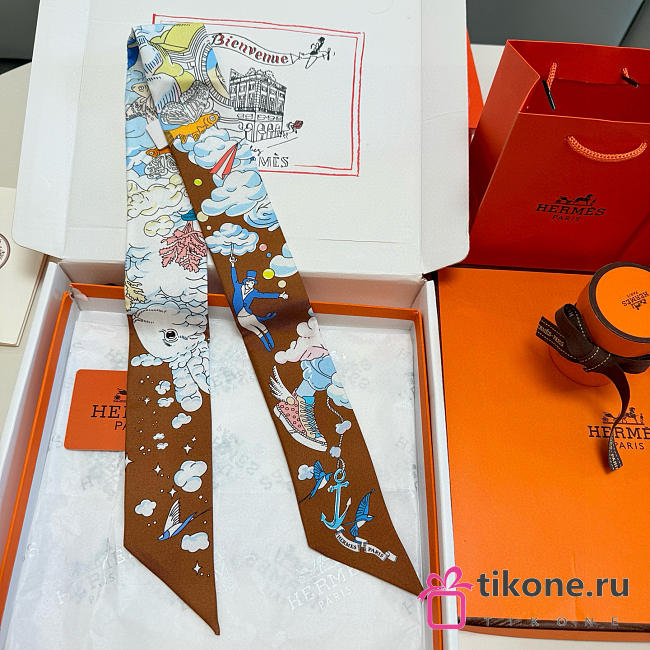 Hermes Sur Mon Nuage Twilly Brown - 5x86cm - 1