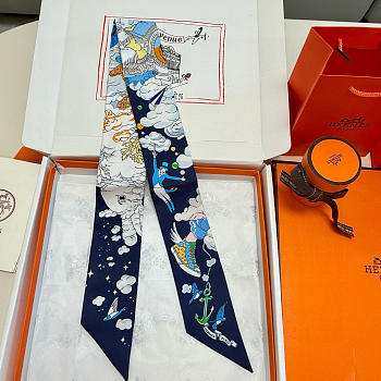 Hermes Sur Mon Nuage Twilly Navy - 5x86cm