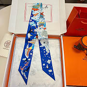 Hermes Sur Mon Nuage Twilly Blue - 5x86cm - 1