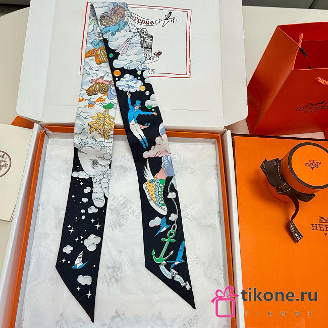 Hermes Sur Mon Nuage Twilly Black - 5x86cm - 1