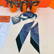 Hermes Springs Springs Twilly Blue - 5x86cm - 4