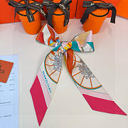 Hermes Springs Springs Twilly Pink - 5x86cm - 2