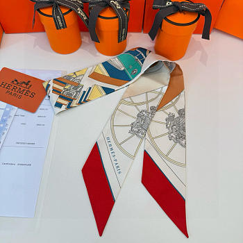 Hermes Springs Springs Twilly Red - 5x86cm