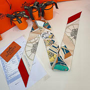 Hermes Springs Springs Twilly Red - 5x86cm - 4