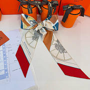 Hermes Springs Springs Twilly Red - 5x86cm - 3