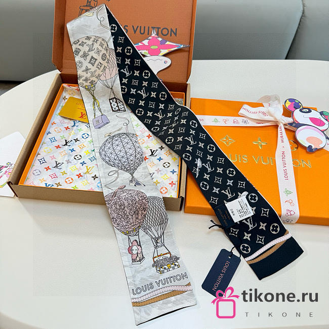 LV Up and Away Bandeau Black M79548 - 8x120cm - 1