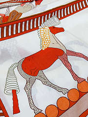 Hermes A Toute Allure Scarf 90 Orange - 3