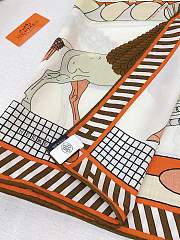 Hermes A Toute Allure Scarf 90 Orange - 2