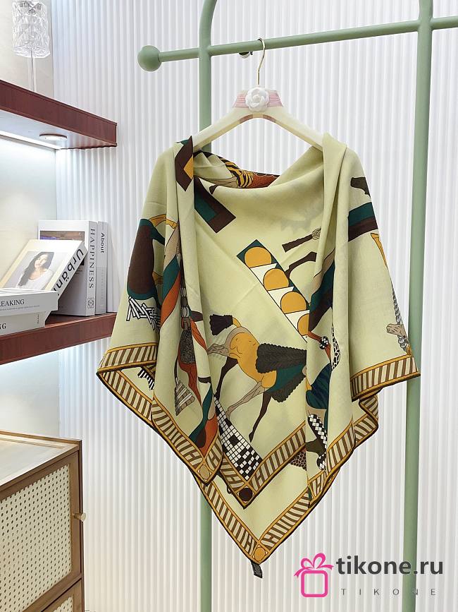 Hermes A Toute Allure Scarf 90 Beige - 1