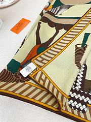 Hermes A Toute Allure Scarf 90 Beige - 5