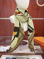 Hermes A Toute Allure Scarf 90 Beige - 2