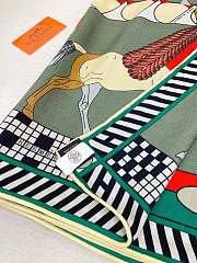 Hermes A Toute Allure Scarf 90 Green - 6