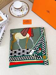 Hermes A Toute Allure Scarf 90 Green - 4