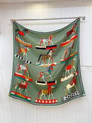 Hermes A Toute Allure Scarf 90 Green - 3