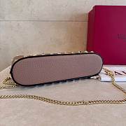 VLTN Rockstud Mini Shopping Bag In Grainy Calfskin Nude - 18.5x12.5x5.5cm - 2