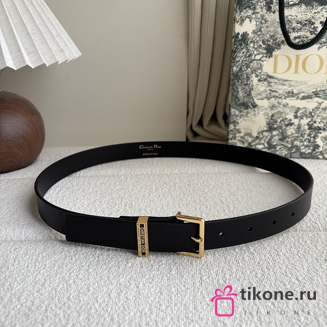 Dior Night Code Belt Black Smooth Calfskin 25mm - 1