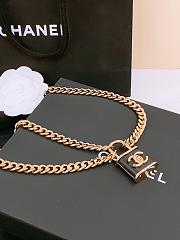Chanel Chain Belt Metal & Lambskin Golden & Black - 5