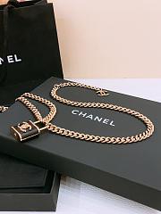 Chanel Chain Belt Metal & Lambskin Golden & Black - 4